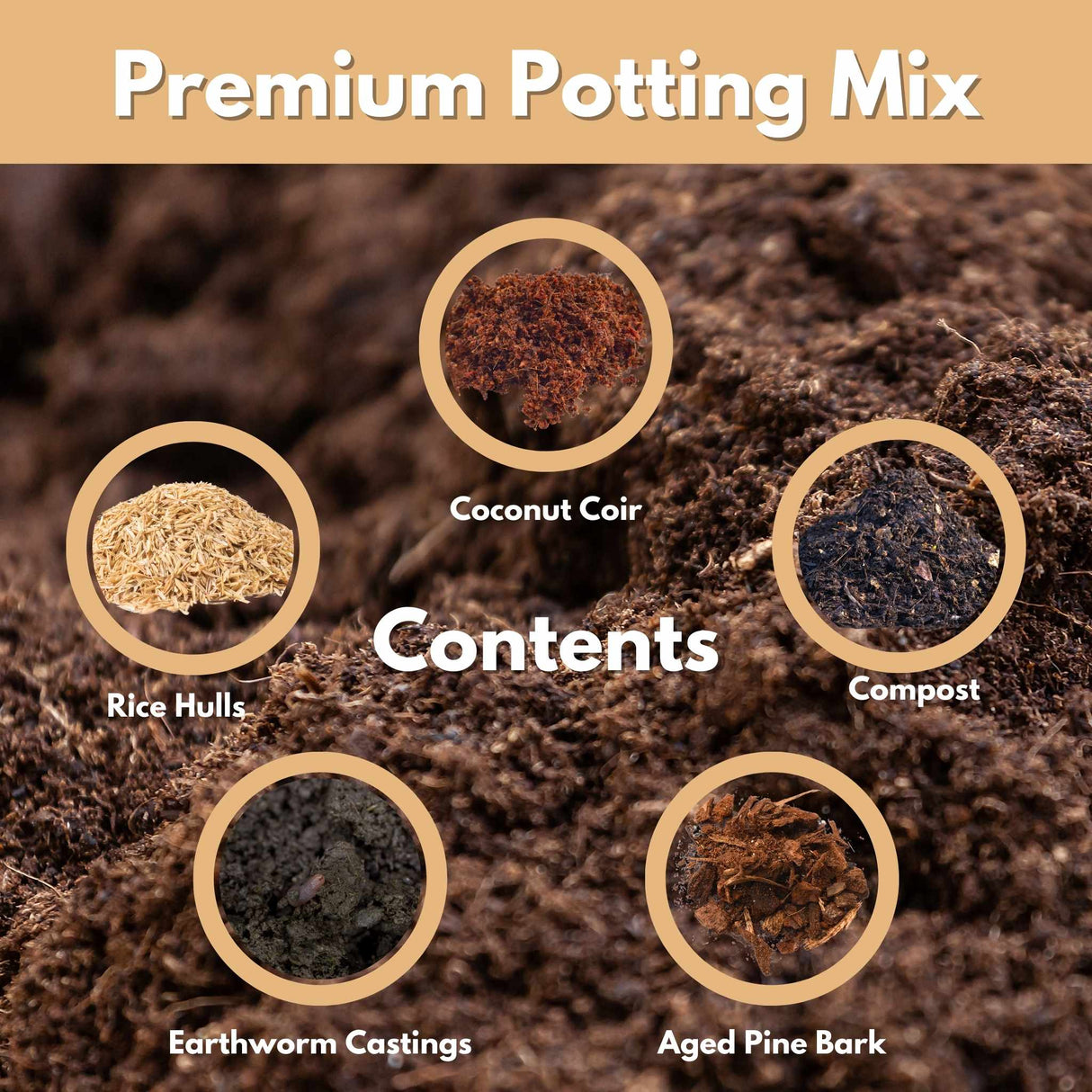 rice hulls in potting mix Premium Potting Mix- 6 Qt. Bag