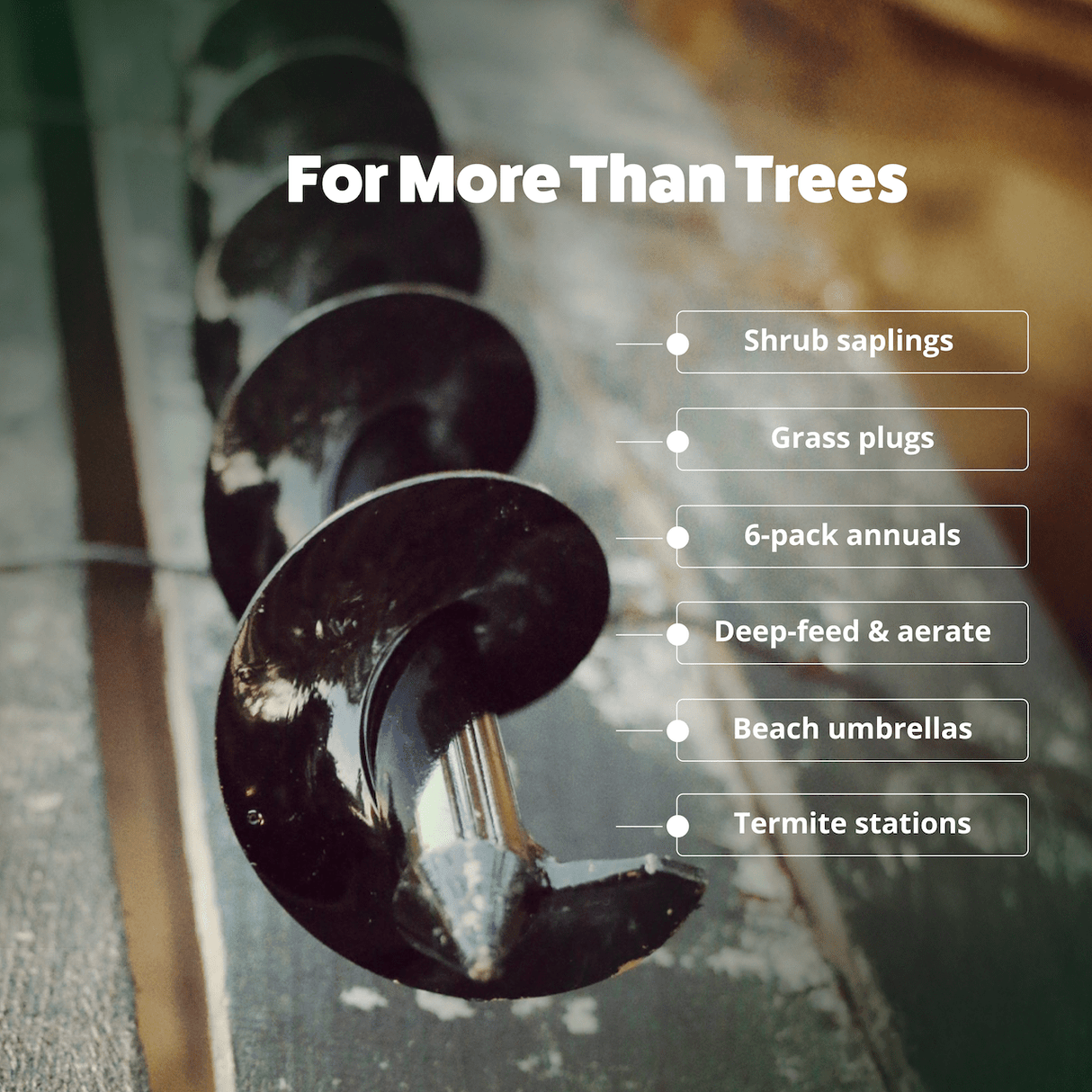 Tree Planting Auger Bit (2" x Standing Lengths)